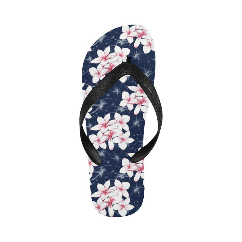 Plumeria Pattern Print Design PM017 Flip Flops-JorJune