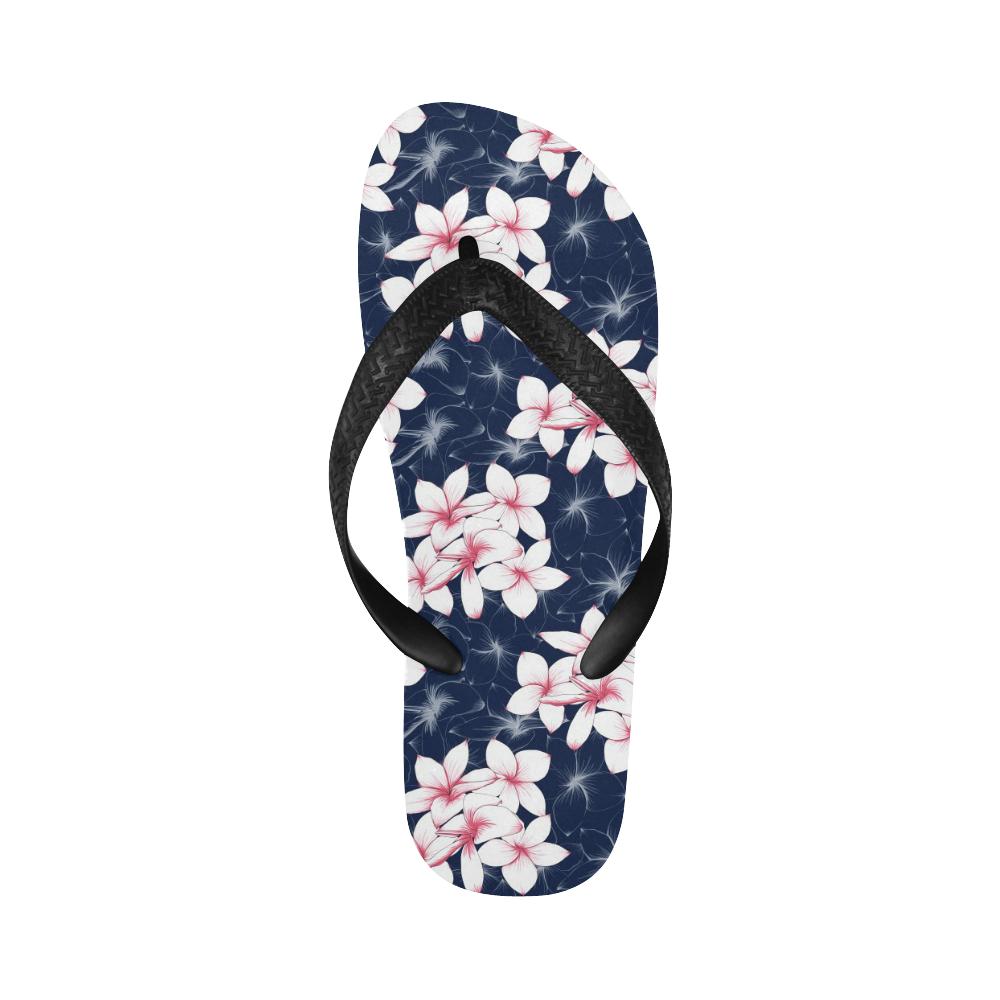 Plumeria Pattern Print Design PM017 Flip Flops-JorJune