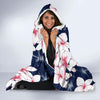 Plumeria Pattern Print Design PM017 Hooded Blanket-JORJUNE.COM