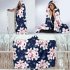 Plumeria Pattern Print Design PM017 Hooded Blanket-JORJUNE.COM