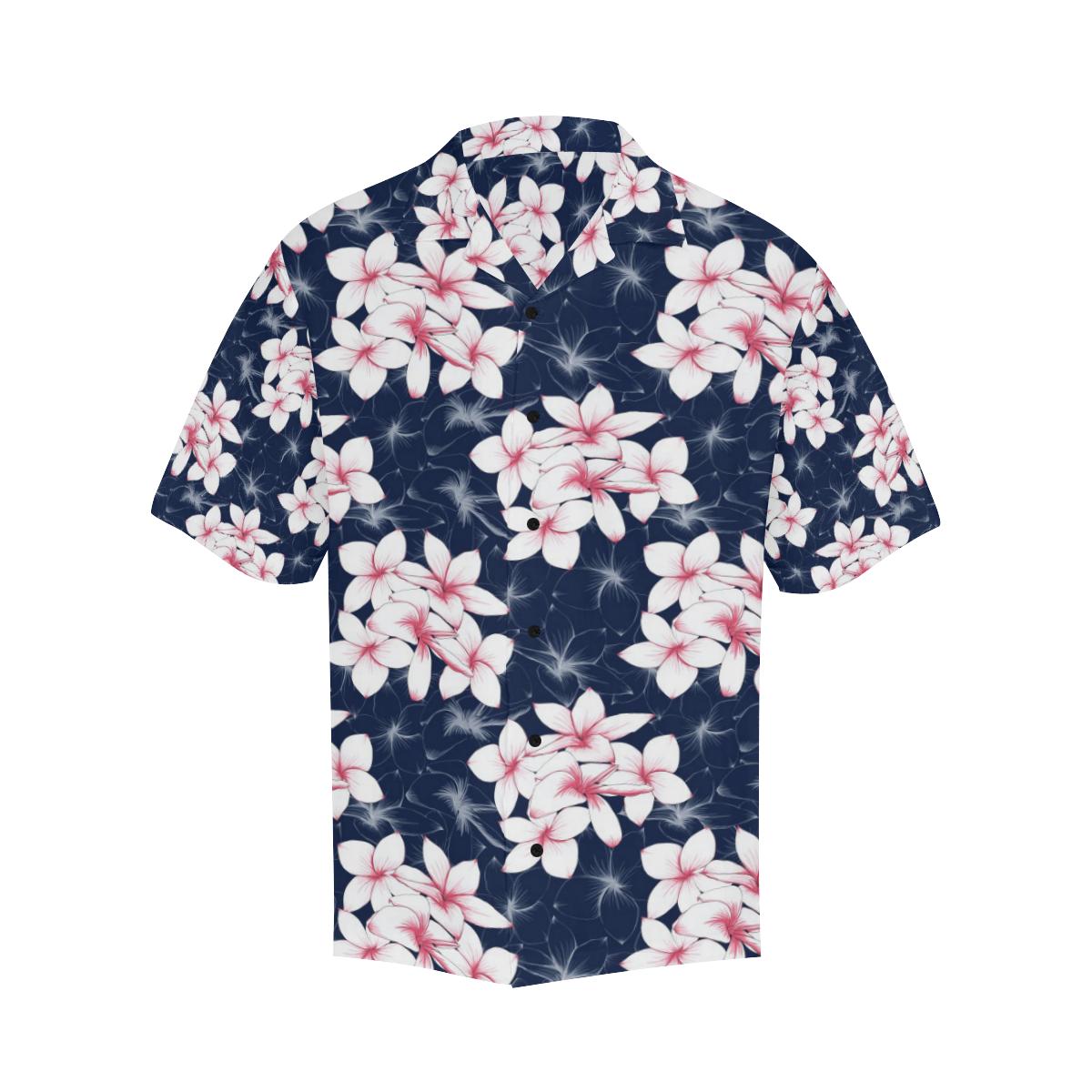 Plumeria Pattern Print Design PM017 Men Hawaiian Shirt-JorJune