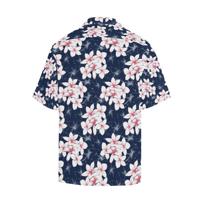 Plumeria Pattern Print Design PM017 Men Hawaiian Shirt-JorJune