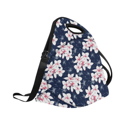 Plumeria Pattern Print Design PM017 Neoprene Lunch Bag-JorJune