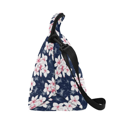 Plumeria Pattern Print Design PM017 Neoprene Lunch Bag-JorJune