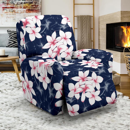 Plumeria Pattern Print Design PM017 Recliner Slipcover-JORJUNE.COM