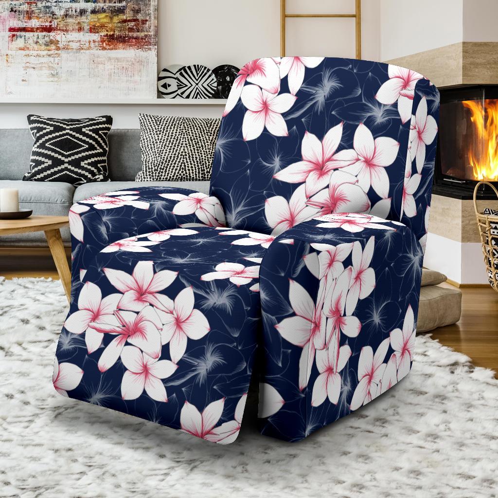 Plumeria Pattern Print Design PM017 Recliner Slipcover-JORJUNE.COM