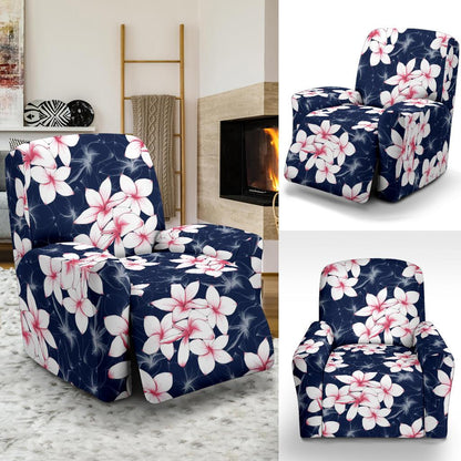 Plumeria Pattern Print Design PM017 Recliner Slipcover-JORJUNE.COM