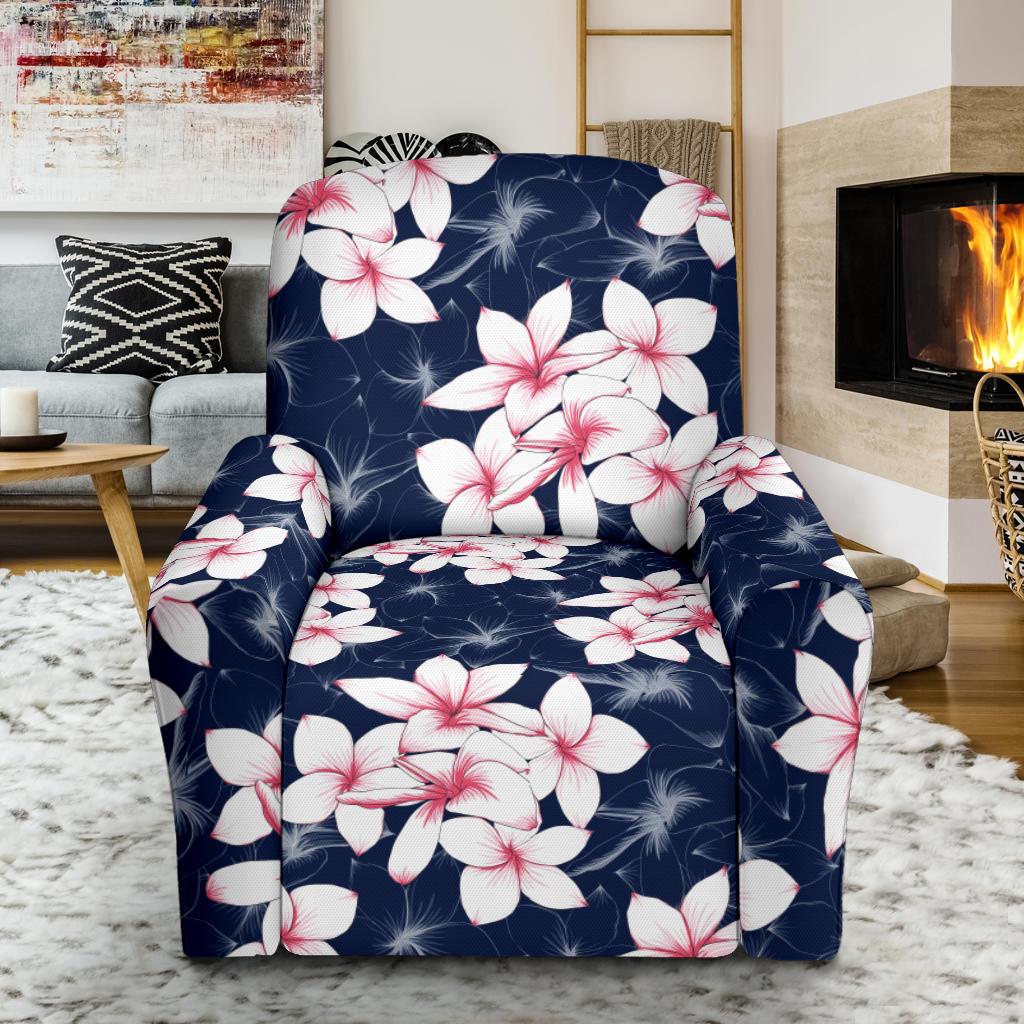 Plumeria Pattern Print Design PM017 Recliner Slipcover-JORJUNE.COM