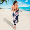 Plumeria Pattern Print Design PM017 Sarong Pareo Wrap-JORJUNE.COM