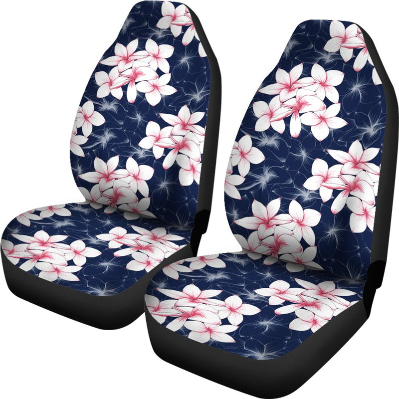 Plumeria Pattern Print Design PM017 Universal Fit Car Seat Covers-JorJune