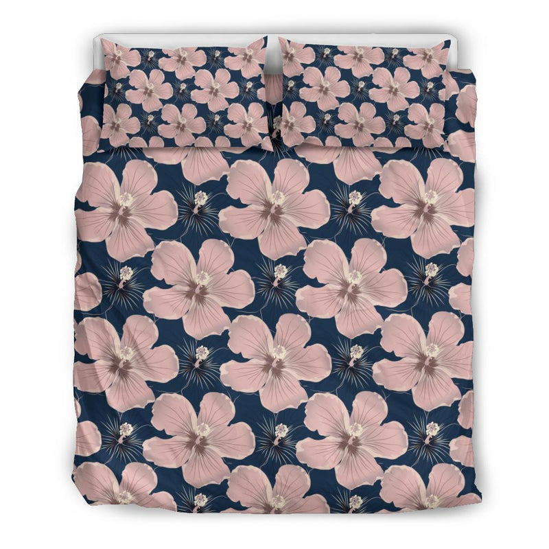 Plumeria Pattern Print Design PM018 Duvet Cover Bedding Set-JORJUNE.COM