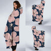 Plumeria Pattern Print Design PM018 Hooded Blanket-JORJUNE.COM