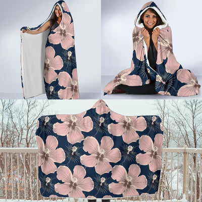 Plumeria Pattern Print Design PM018 Hooded Blanket-JORJUNE.COM