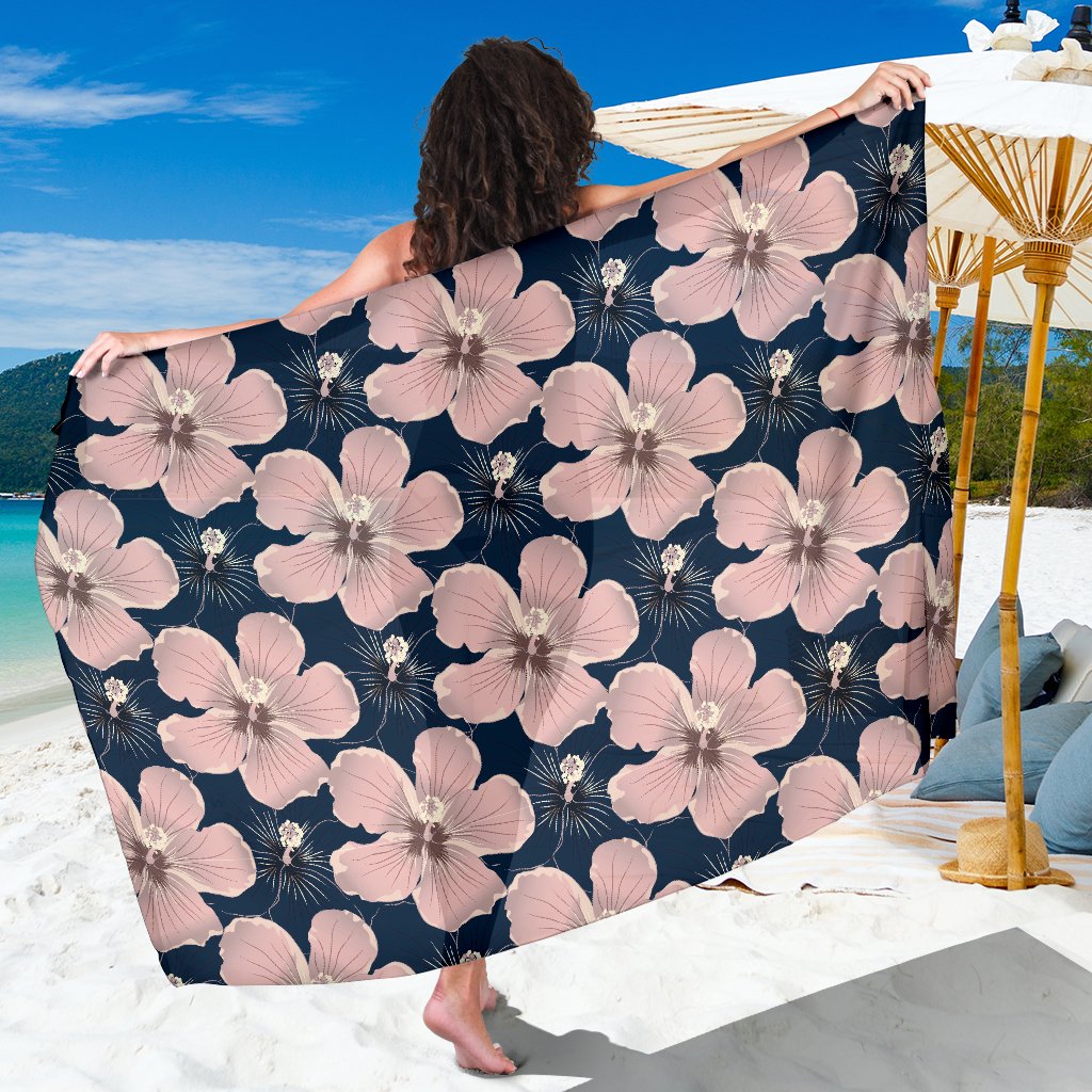 Plumeria Pattern Print Design PM018 Sarong Pareo Wrap-JORJUNE.COM