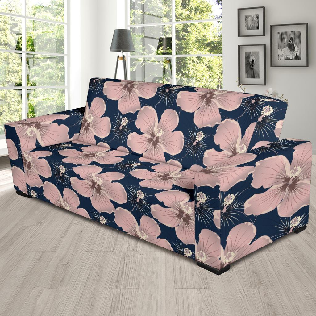 Plumeria Pattern Print Design PM018 Sofa Slipcover-JORJUNE.COM