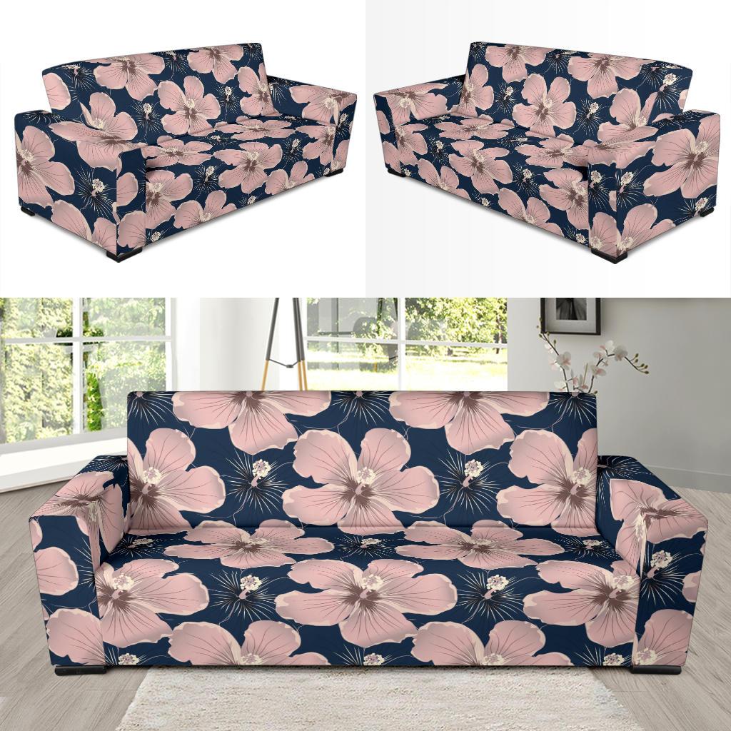 Plumeria Pattern Print Design PM018 Sofa Slipcover-JORJUNE.COM