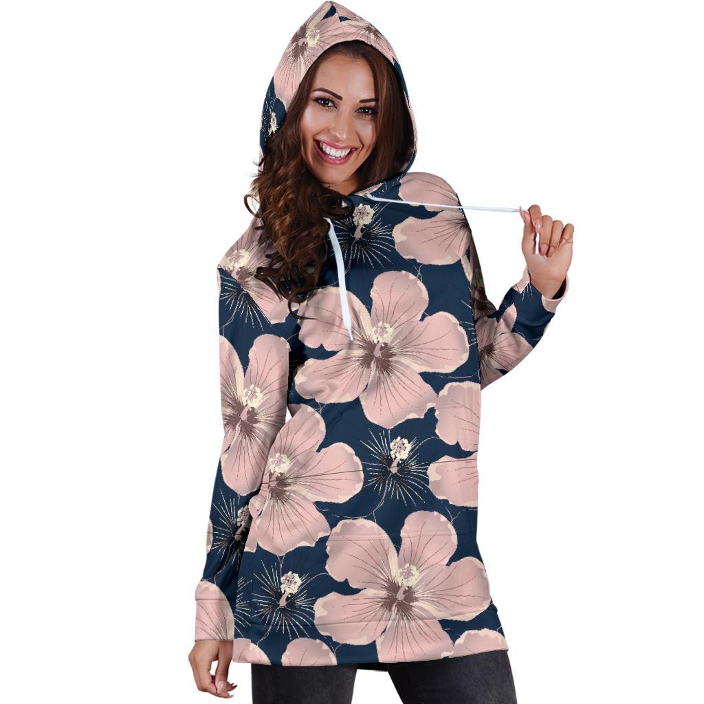 Plumeria Pattern Print Design PM018 Women Hoodie Dress