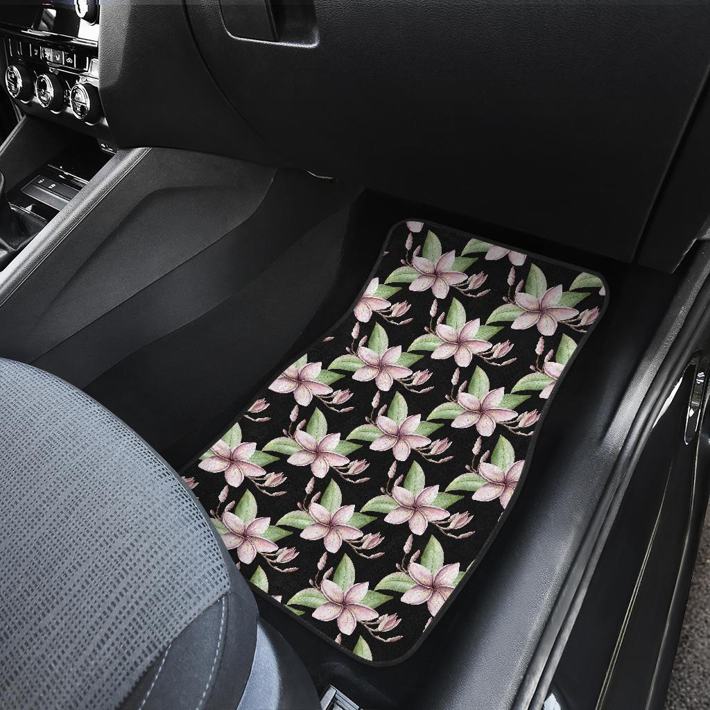 Plumeria Pattern Print Design PM02 Car Floor Mats-JORJUNE.COM