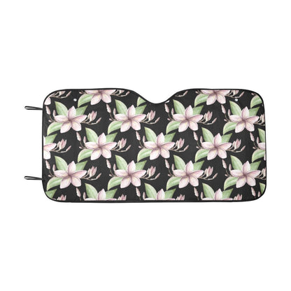 Plumeria Pattern Print Design PM02 Car Sun Shade-JorJune