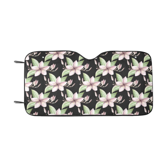 Plumeria Pattern Print Design PM02 Car Sun Shade-JorJune