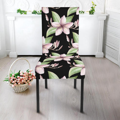Plumeria Pattern Print Design PM02 Dining Chair Slipcover-JORJUNE.COM