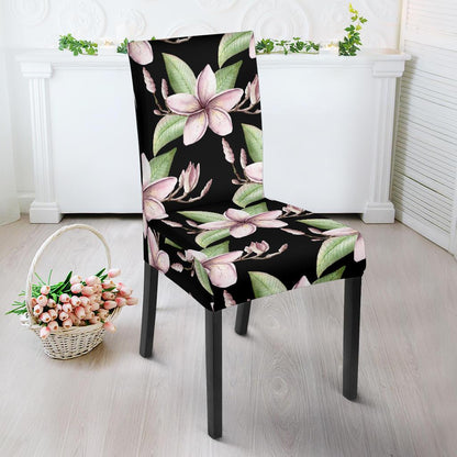 Plumeria Pattern Print Design PM02 Dining Chair Slipcover-JORJUNE.COM
