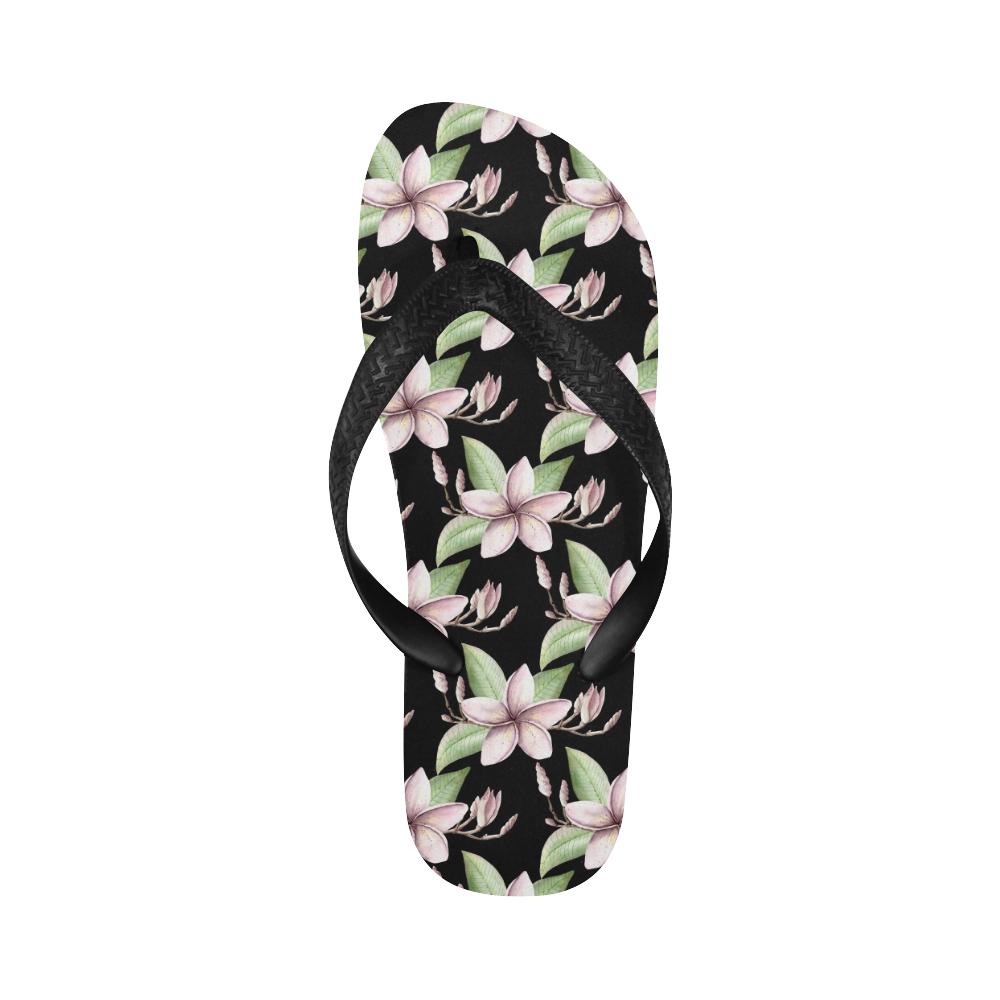 Plumeria Pattern Print Design PM02 Flip Flops-JorJune