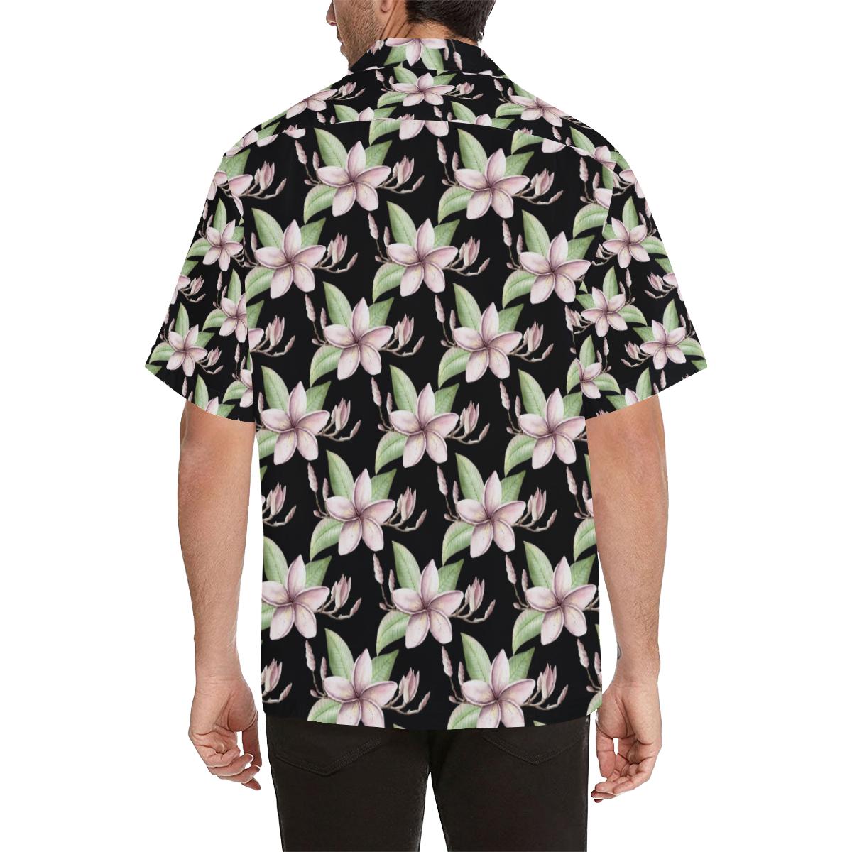 Plumeria Pattern Print Design PM02 Men Hawaiian Shirt-JorJune