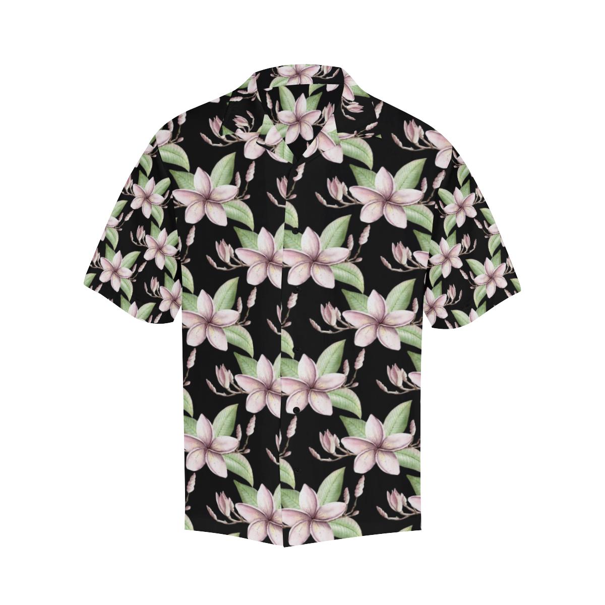 Plumeria Pattern Print Design PM02 Men Hawaiian Shirt-JorJune