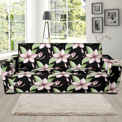 Plumeria Pattern Print Design PM02 Sofa Slipcover-JORJUNE.COM