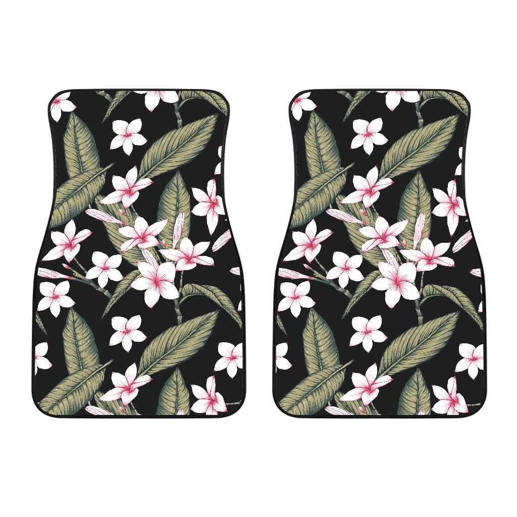 Plumeria Pattern Print Design PM021 Car Floor Mats-JORJUNE.COM