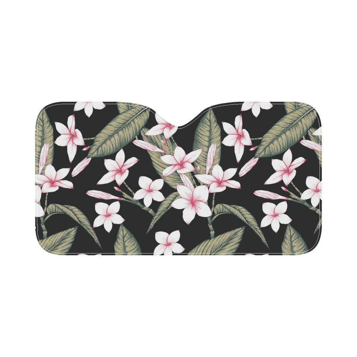 Plumeria Pattern Print Design PM021 Car Sun Shade-JorJune