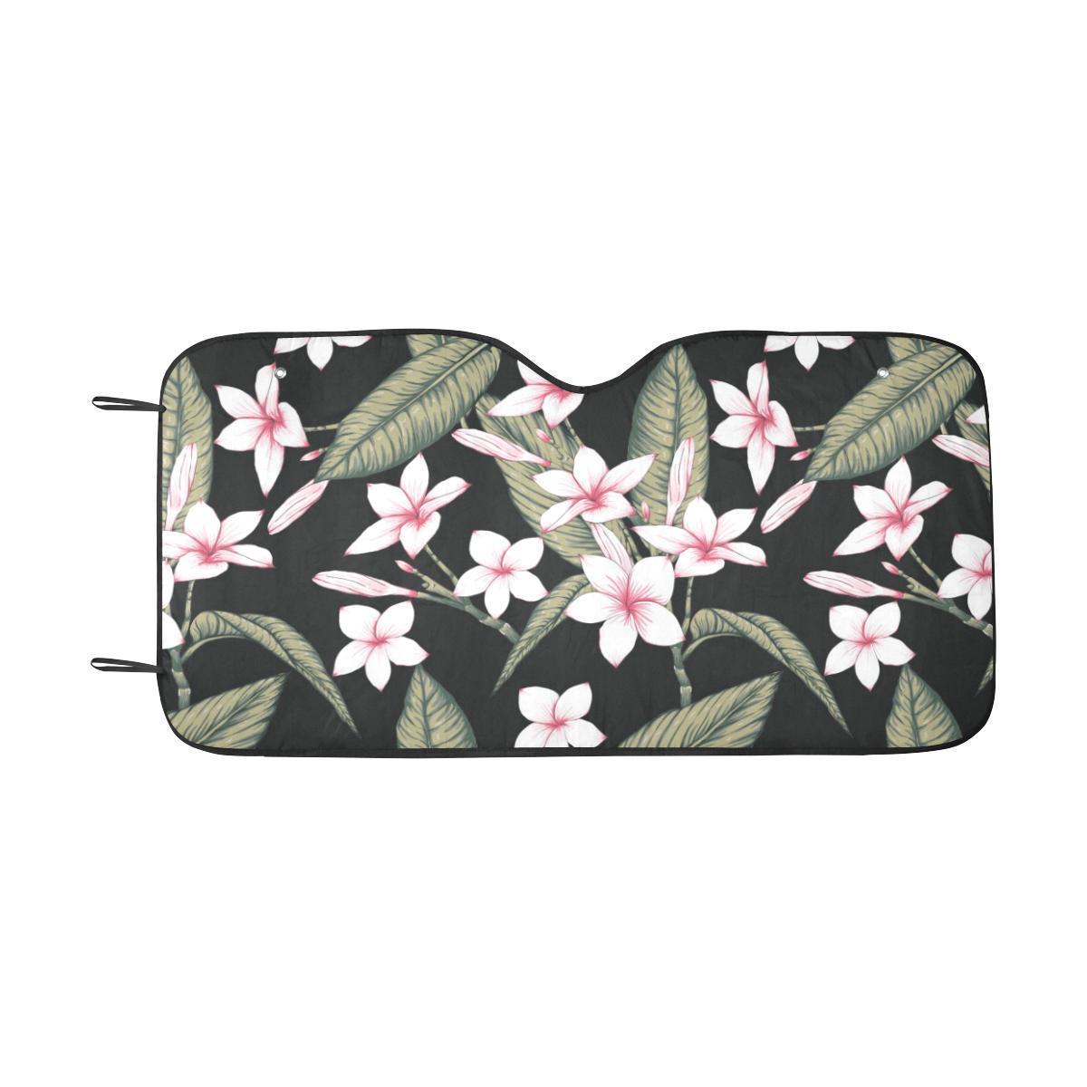 Plumeria Pattern Print Design PM021 Car Sun Shade-JorJune