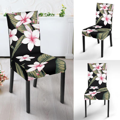 Plumeria Pattern Print Design PM021 Dining Chair Slipcover-JORJUNE.COM