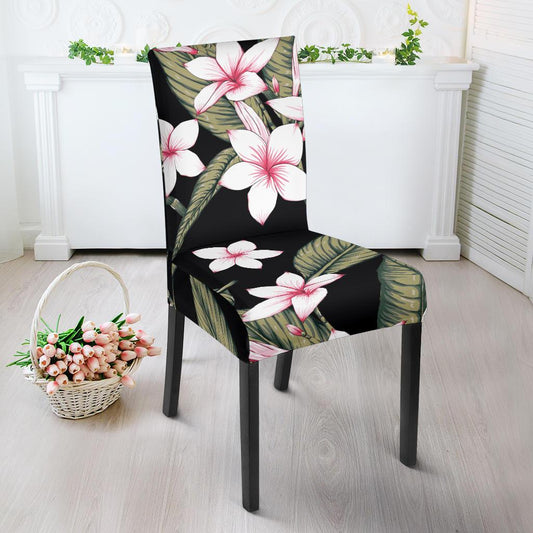 Plumeria Pattern Print Design PM021 Dining Chair Slipcover-JORJUNE.COM