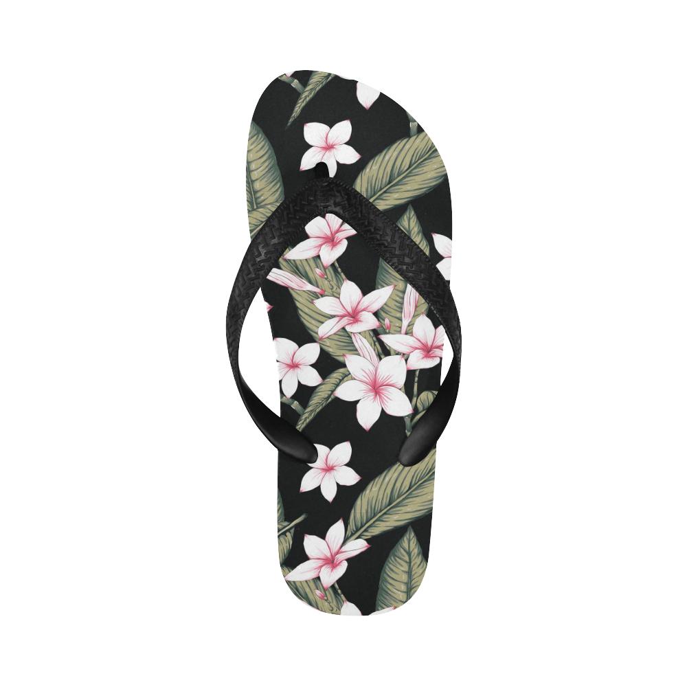 Plumeria Pattern Print Design PM021 Flip Flops-JorJune
