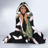 Plumeria Pattern Print Design PM021 Hooded Blanket-JORJUNE.COM