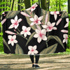 Plumeria Pattern Print Design PM021 Hooded Blanket-JORJUNE.COM