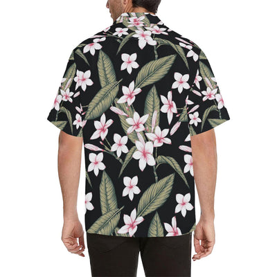 Plumeria Pattern Print Design PM021 Men Hawaiian Shirt-JorJune