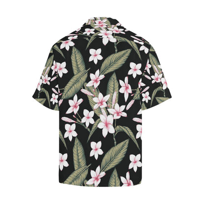 Plumeria Pattern Print Design PM021 Men Hawaiian Shirt-JorJune