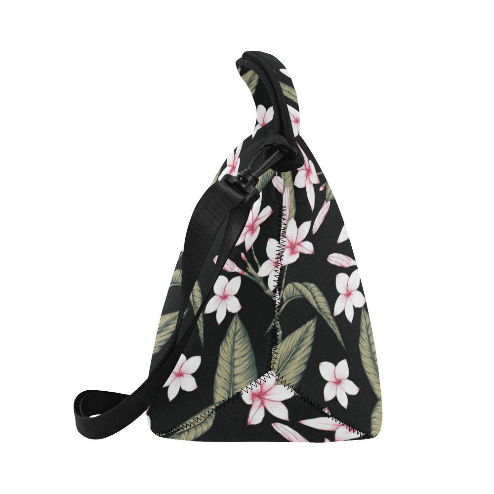 Plumeria Pattern Print Design PM021 Neoprene Lunch Bag-JorJune