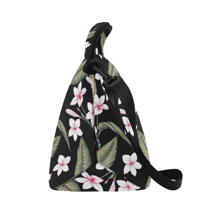 Plumeria Pattern Print Design PM021 Neoprene Lunch Bag-JorJune
