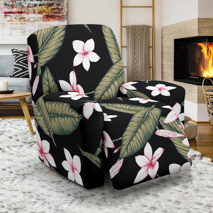 Plumeria Pattern Print Design PM021 Recliner Slipcover-JORJUNE.COM