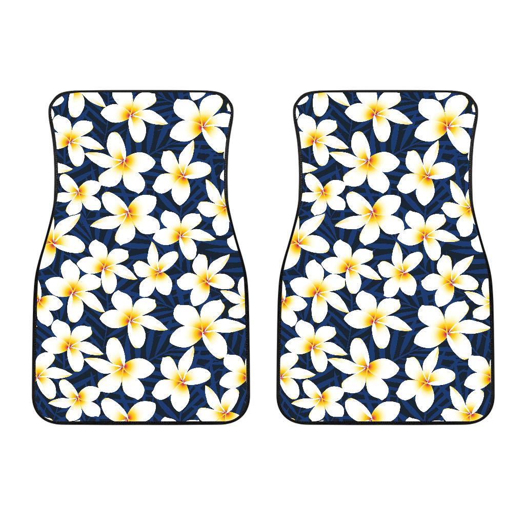 Plumeria Pattern Print Design PM026 Car Floor Mats-JORJUNE.COM