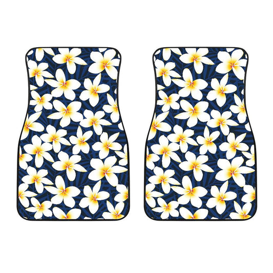 Plumeria Pattern Print Design PM026 Car Floor Mats-JORJUNE.COM