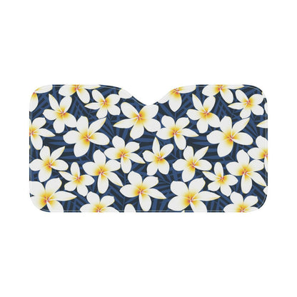 Plumeria Pattern Print Design PM026 Car Sun Shade-JorJune