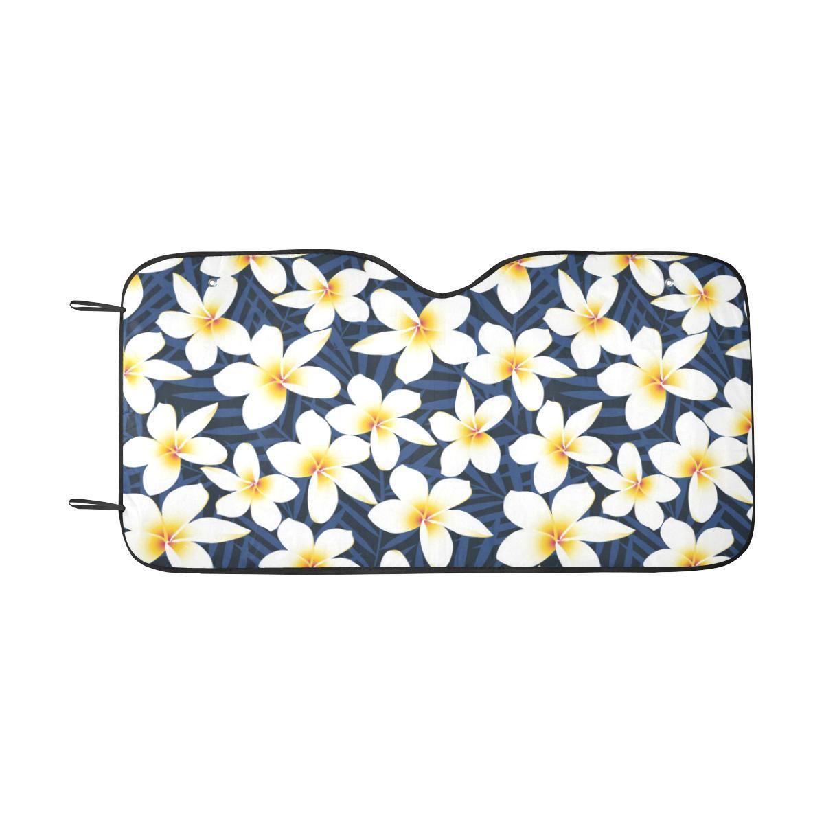 Plumeria Pattern Print Design PM026 Car Sun Shade-JorJune