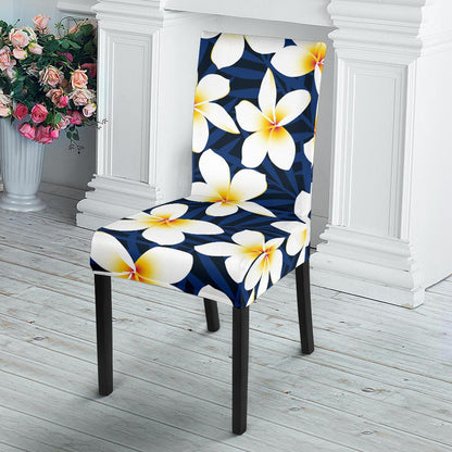 Plumeria Pattern Print Design PM026 Dining Chair Slipcover-JORJUNE.COM