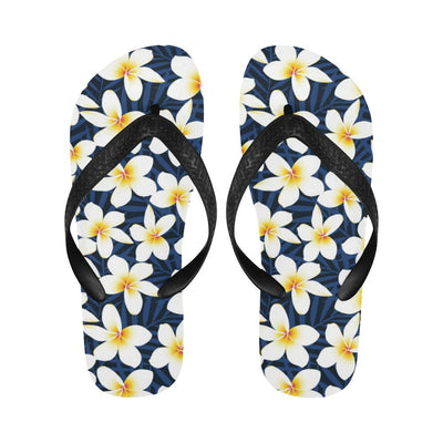 Plumeria Pattern Print Design PM026 Flip Flops-JorJune