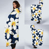 Plumeria Pattern Print Design PM026 Hooded Blanket-JORJUNE.COM